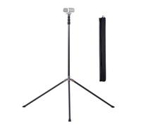 XbotGo Trépied NT4 Pro en fibre de carbone - Support professionnel extra haut de 3,9 m pour caméra de sport avec colonne centrale à coussin d'air, coussinets stables en fer à cheval pour