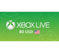 XBOX Live Gift Card 80 USD