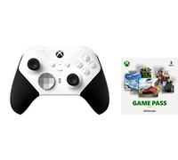 Xbox Manette sans fil Elite Series 2 - Core (Blanc) + Abonnement Xbox Game Pass Ultimate | 3 Mois