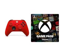 Xbox Manette sans Fil - Pulse Red PourSeries X, Series S, One, Windows 10 & 11, Android et iOS + Game Pass Ultimate - 1 Mois Abonnement