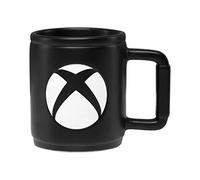 XBOX Mug logo Officiellement licencié, Tasse pour boissons chaudes, Finition mate noire, Cadeau pour gamers, 400ml