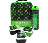Xbox - Sac pour le goûter et bouteille d'eau Pack de 5 NS6959 (taille unique) (Noir/Vert)