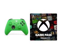 Xbox Wireless Controller - Velocity Green + Game Pass Ultimate - 1 Mois Abonnement