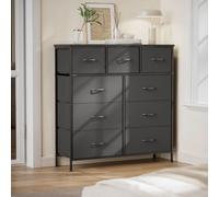 Xbro AP70 Commode avec tiroirs, commode armoire 9 tiroirs en tissu, rangement pour penderie, commode chambre à coucher