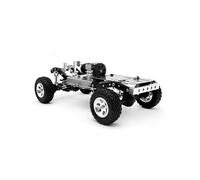 Xbsduih 1/24RC Mini Voiture d'Escalade Cadre d'Escalade en Métal Jouet de Table (avec Moteur et Servomoteur) Facile à Utiliser