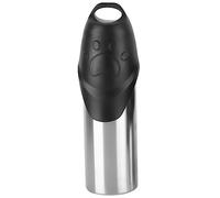 Xbsduih 1 bouteille d'eau portable pour chiens en acier inoxydable pour animaux domestiques, promenades en plein air, randonnée, voyage, 750 ml