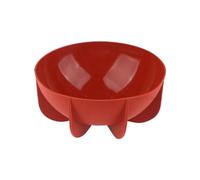 Xbsduih 1 moule de four en silicone forme hémisphérique, moule à dôme en silicone, moule planétaire, moule en forme de demi-cercle pour gâteau, 18,5 x 18,5 x 8,1 cm, rouge brique