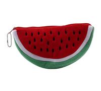 Xbsduih 1 Pcs Plus Pratique Grand Volume de Fruits Pastèque pour Enfants Crayon Sac Cosmétique Sac À Main Portefeuilles Sac Matériel Scolaire, rouge