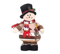 Xbsduih 1 pièce décorations de Noël comme indiqué, tissu 34 x 20 cm pour décorations de Noël pour la maison, ornements de Noël pour table et marionnettes de Noël.