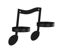 Xbsduih 1PC Porte-bougie Note Musicale Noir Porte Bougie Mural Style Vintage Note Musicale dans, Durable et Fin Style 3