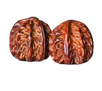 Xbsduih 2 pièces de bois de santal rouge à petites feuilles, matériau ancien, noyer sculpté, soins de santé, pièce de jeu, pièce de jeu, artisanat, facile à utiliser