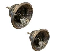Xbsduih 2 pièces Silver Dollar Bell Home Decor Décoration murale en métal Cloche A