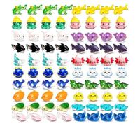 Xbsduih 36 Pièces de Figurines d'Animaux en Résine Ornements d'Animaux Miniature Mini Figures en Résine Ornements pour Aquarium
