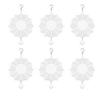 Xbsduih 6 PièCes Sublimation Wind Spinner Blanks 3D Wind Spinners Hanging Wind Spinners pour la DéCoration de Jardin ExtéRieur O-8 Pouces