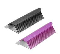 Xbsduih Accessoires de rechange pour peignes fai-de-thé adaptés pour lisser les cheveux avec repassage, outil pour cheveux compact pour usage professionnel ou domestique, noir + violet
