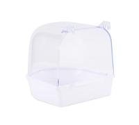 Xbsduih Accessoires pour canaris faciles à installer boîte de bain pour oiseaux domestiques boîte de douche avec eau pour perroquets cage à oiseaux 1 pc