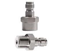 Xbsduih Adaptateur universel à déconnexion rapide de 8 mm 2CPS, filetage femelle M11 x 1 et filetage externe pour adaptateur pour dioxyde de carbone facile à utiliser