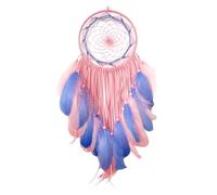 Xbsduih Attrape-rêves traditionnel fait à la main avec plumes colorées, attrape-rêves, décoration à suspendre au mur de la maison, décoration artisanale pour décoration, installation facile - B
