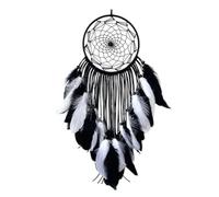 Xbsduih Attrape-rêves traditionnel fait à la main avec plumes colorées, attrape-rêves, décoration murale pour la maison, décoration artisanale pour la décoration, facile à installer, facile à utiliser