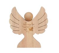 Xbsduih Cadeau de baptême en bois pour garçons pince à billets en bois avec gravure pour baptême, gardien, communion