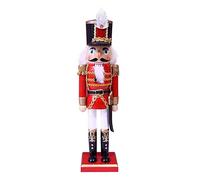 Xbsduih Casse-Noisette en Bois Plume Machettes Roi Casse-Noisette de Bureau de NoëL Statue de NoëL Chef DéCoration Artisanat