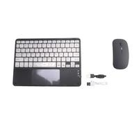 Xbsduih Clavier Bluetooth coloré transparent clavier Bluetooth rétro-éclairé de 10 pouces adapté pour tablettes portables durables faciles à utiliser noir