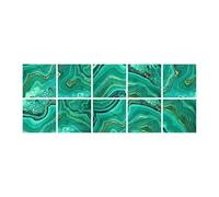 Xbsduih Décoratifs pour carrelage en marbre, peintures murales pour salle de bain et cuisine, décoration autocollante imperméable D L