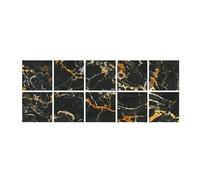 Xbsduih Décoration de carrelage en marbre pour miroir de salle de bain et cuisine, décoration autocollante imperméable en S