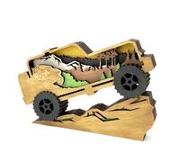 Xbsduih Décoration de Modèle de Véhicule tout-terrain, Décoration de Véhicule Lumineux, Décoration Murale Modèle ATV Multicouche, Décoration de Bureau Statue ATV 1 Pièce Dur