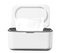 Xbsduih Distributeur de lingettes humides, récipient porte-serviettes pour bébé, conteneur de mouchoirs humides, anti-poussière pour maison, bureau (gris)