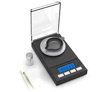 Xbsduih Échelle en milligrammes 50G/0.001G, Balance de précision en milligrammes, MG, Balance de poche, Balance de laboratoire avec écran LCD, échelle pour lettres