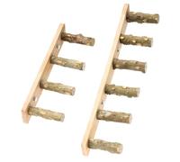 Xbsduih Échelle interactive pour perroquets pour oiseaux, 2 pièces, pour jouet d'escalade avec bâton pour moudre la cage de hamster