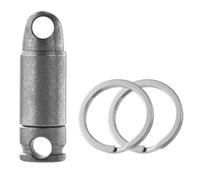Xbsduih En alliage de titane avec fermeture à ressort pour voiture, mini rotatif universel, boucle en pierre, durable, facile à installer