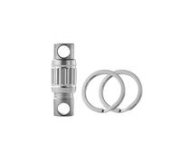 Xbsduih En alliage de titane, fermeture à ressort haut de gamme, mini rotatif universel avec boucle à grain vertical [sablage] facile à utiliser