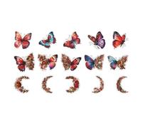 Xbsduih En matériau pour ordinateur portable rétro autocollant bricolage pour étiquettes pour ordinateur portable, lune