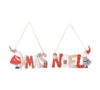 Xbsduih Ensemble de signes de bienvenue pour Noël pour porte avant en bois, kit de plaque suspendue pendante et pendaison à la porte en bois de Noël