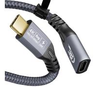 Xbsduih Extension USB 4K Type C À Femelle Extension Ultra HD 20 Gbps 240 W Transmission De Données Rapide HD 2 M