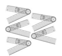 Xbsduih Goniomètre Lot de 5 rapporteurs angulaires règle rachidienne règle orthopédique angle médical rapporteur physiothérapie rapporteur pour vélo