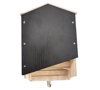 Xbsduih Grande maison pour chauves-souris d'extérieur, immense boîte en bois, maison pour chauves-souris en spirale résistante aux intempéries, non traitée, abri, accessoires pour pièces de rechange