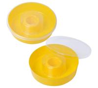 Xbsduih Hive Round Hive Top Water Feeder Bee Top Feeder Bol à Boire et Fournitures pour Apiculture Lot de 2