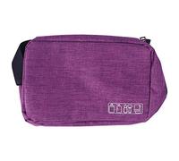Xbsduih Homme Suspendu Sac Cosmétique Organisateur de Voyage Multifonction Lavage de Toilette Maquillage Esthéticienne Pliable Sac de Maquillage Violet