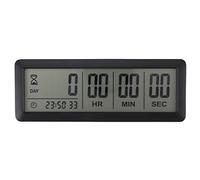 Xbsduih Horloge avec grand numérique pour le compte à rebours - Horloge avec compte à rebours de 999 jours pour la cuisine du laboratoire de remise des diplômes (Noir)