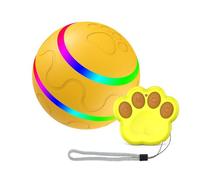 Xbsduih Jouets interactifs pour chiens chats avec boule rotative automatique électrique intelligente pour chiots/chiens de petite et moyenne taille avec facile à utiliser -C