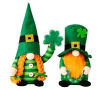 Xbsduih Lot de 2 décorations pour le jour de la Saint-Patrick, en tissu, comme montré avec des gnomes décoratifs chanceux