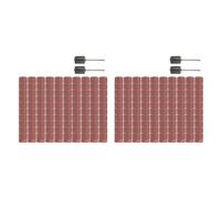Xbsduih Lot de 200 anneaux abrasifs 1/2 outils de manucure, abrasif pour tête abrasive, abrasif spécial pour broyeur durable
