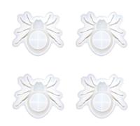 Xbsduih Lot de 4 moules en silicone pour bougeoirs en résine, support pour bougie d'Halloween, moule en ciment et ciment
