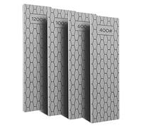 Xbsduih Lot de 4 plaques diamantées pour affûtage, pierre à aiguiser diamantées avec surface une abeille, grain 400/600/1000/1200