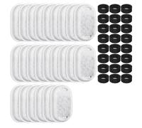 Xbsduih Lot de 48 filtres pour fontaines pour chats, filtres de rechange pour fontaines pour chats pour animaux domestiques avec débit d'eau réglable