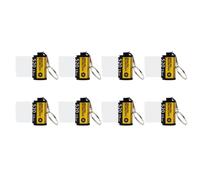 Xbsduih Lot de 8 rouleaux de film de mémoire pour sublimation, avec récipient pour rouleau de film vide à sublimation sur les deux côtés, durable