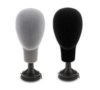Xbsduih Modèle de Tête de Mannequin Perruques Cap Lunettes Support pour Présentoir Tête de Mousse Flottant Tête de Mannequin Femelle